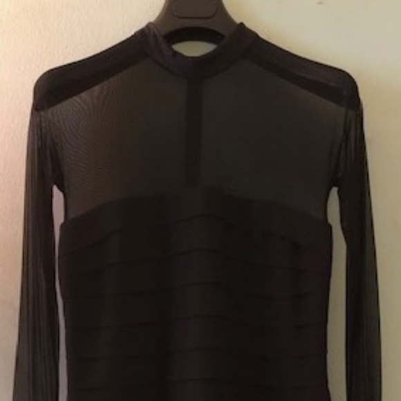 VERA WANG BLACK CLASSIC SILK CREPE COCKTAIL DRESS - Picture 1 of 2